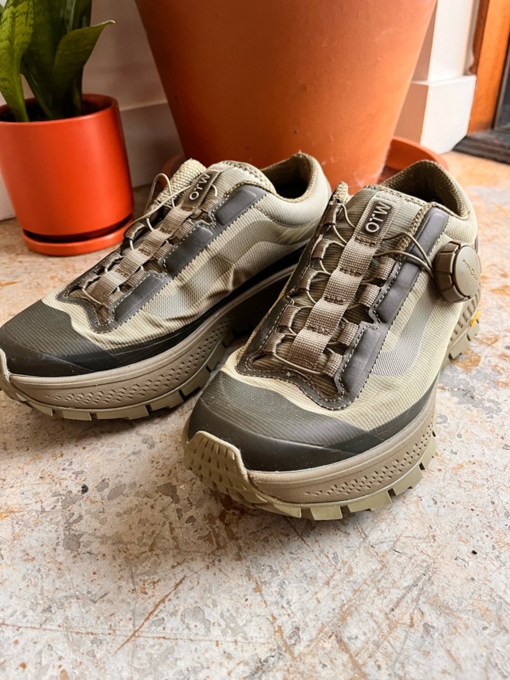 Old Skool 36 Trail Vibram Men's Trail Running Shoes - Olive/Tan